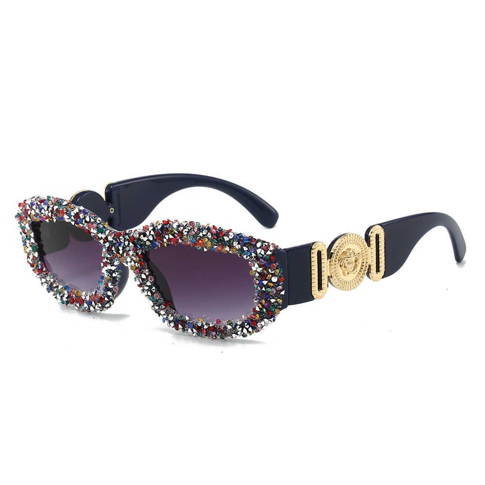 Women Crystal-Embellished Sunglasses Bowlift
