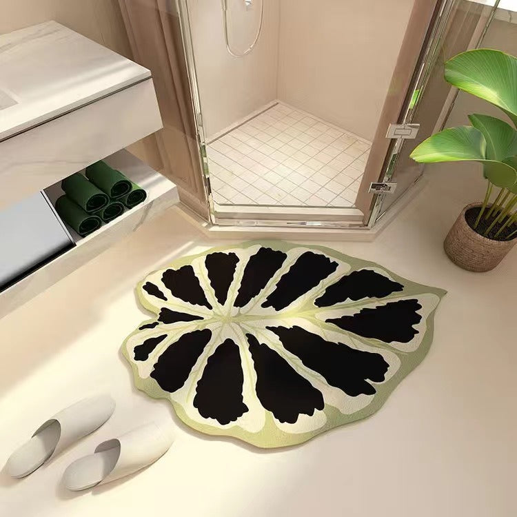 Leaf-Shaped Bath Mat