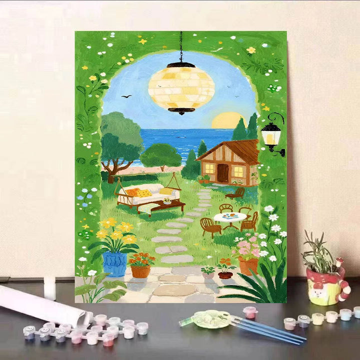 DIY Scenic Garden Paint by Numbers Kit Bowlift