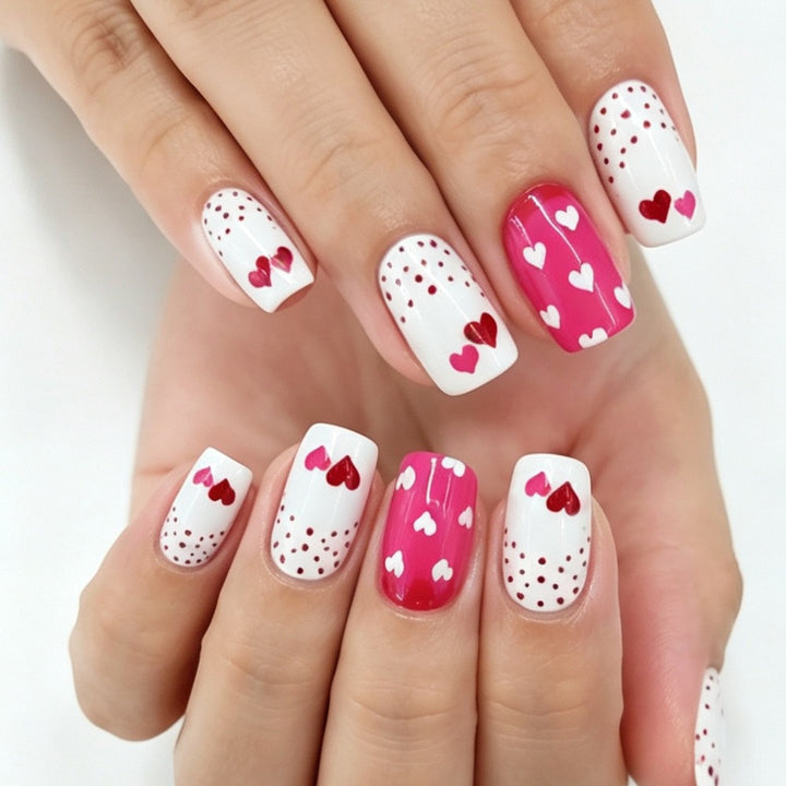 Artistic Press-On Nail Set with Celestial Design Bowlift