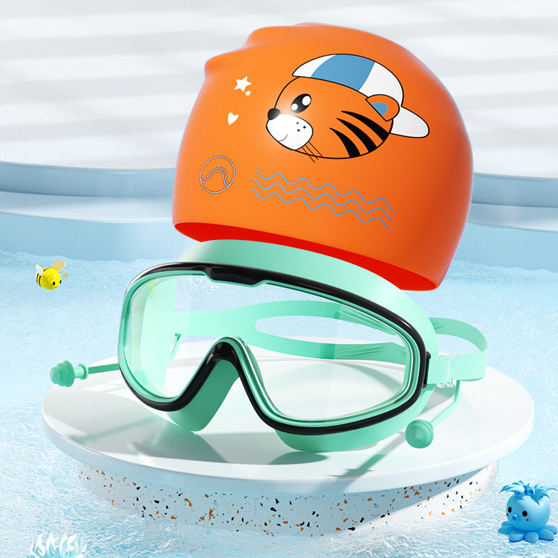 Kids Fun Tiger-Themed Swim Set Bowlift