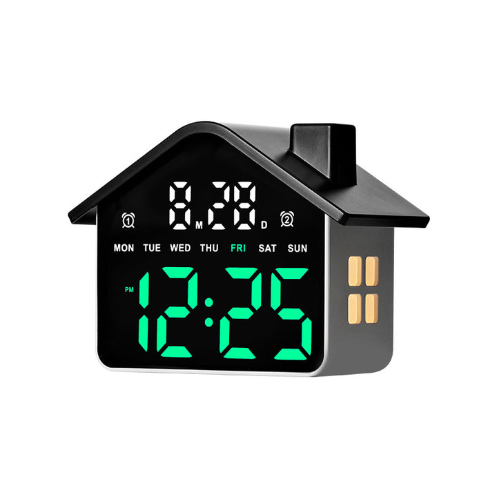 Digital Alarm Clock in Creative House Design Bowlift