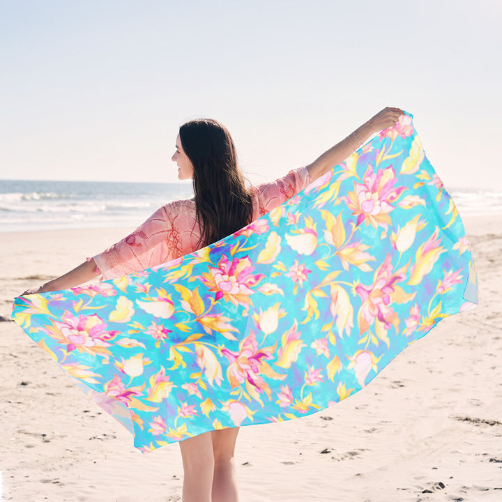 Beach towel in elegant jellyfish design Bowlift