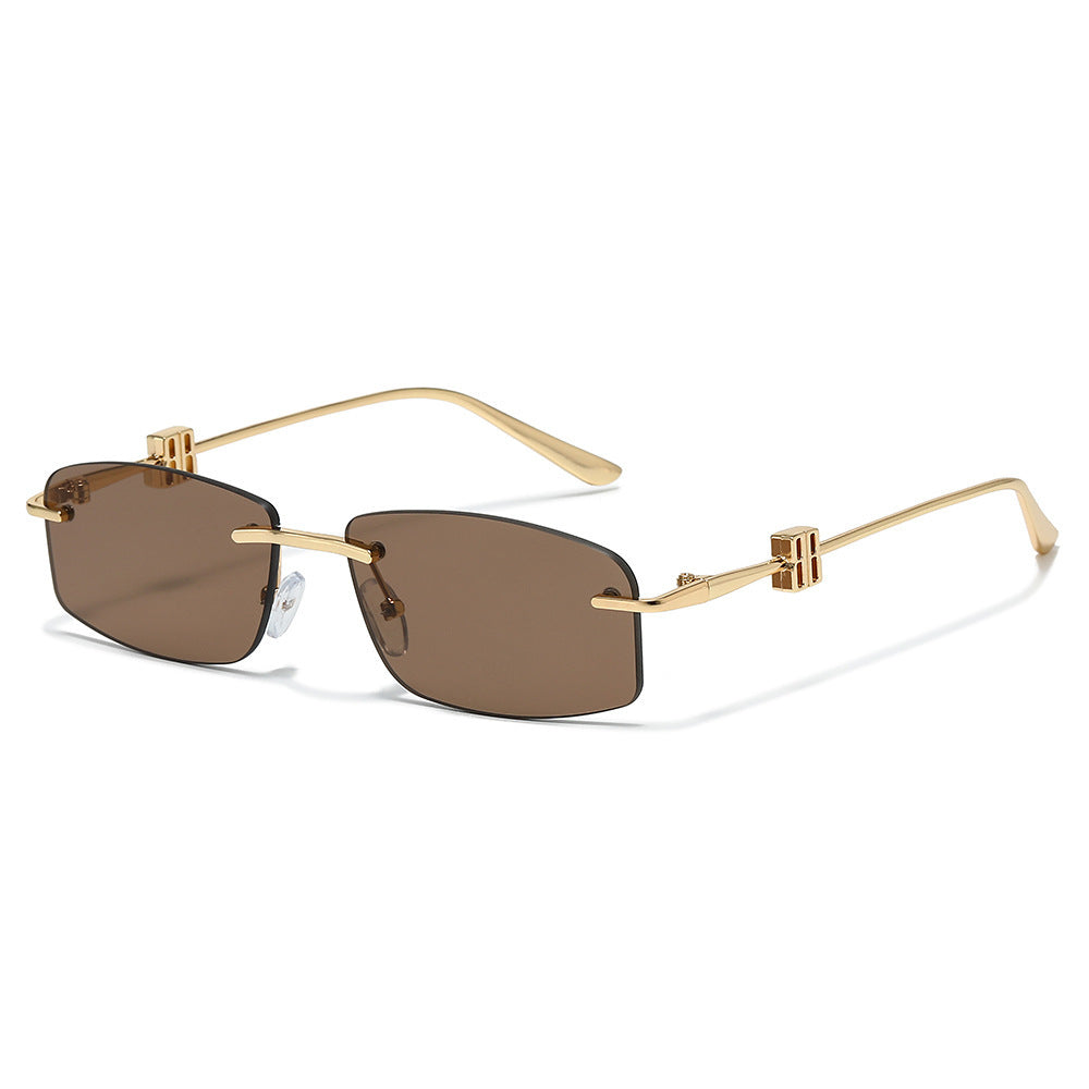 Avant-Garde Minimalist Rectangle Sunglasses Bowlift