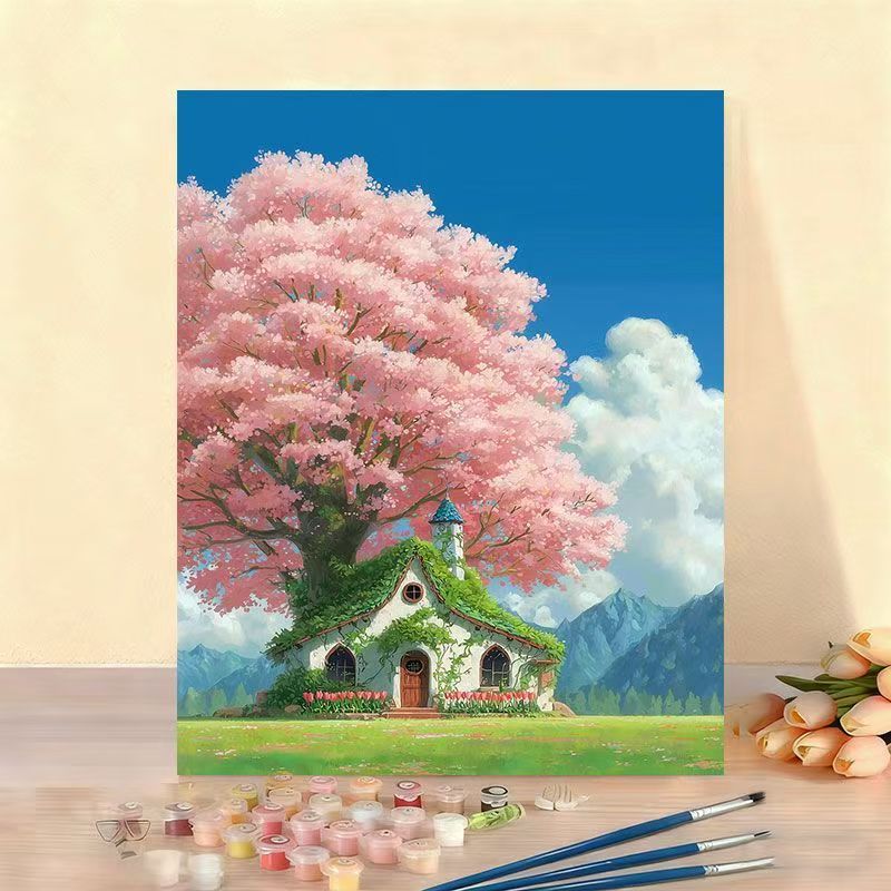 DIY Scenic Home Landscape Paint by Numbers Art Kit Bowlift