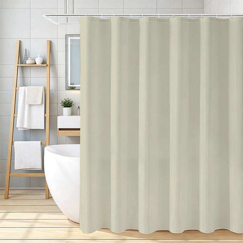Waterproof Fabric Shower Curtain Bowlift
