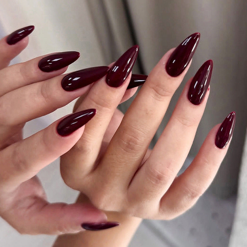 Stiletto Shape Press-On Nail Set Bowlift