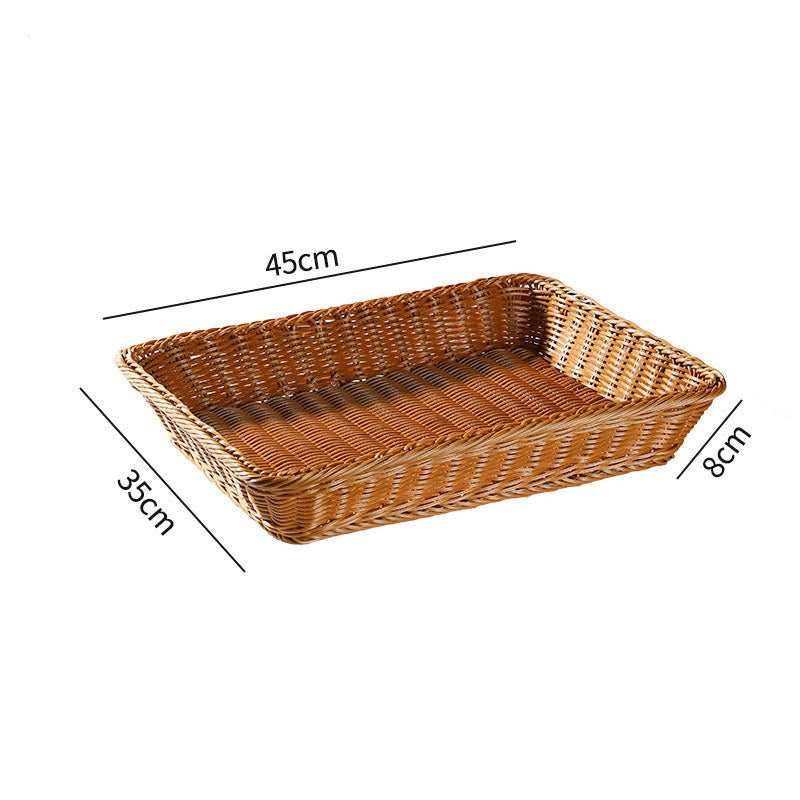 Large Rectangular Woven Storage Tray Bowlift