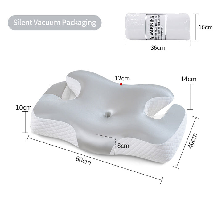 Ergonomic Neck And Shoulder Sleep Pillow With Cooling Gel Surface Bowlift