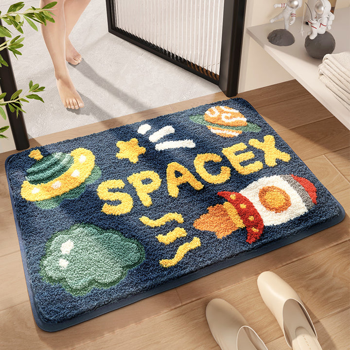 Floral Bath Mat Bowlift