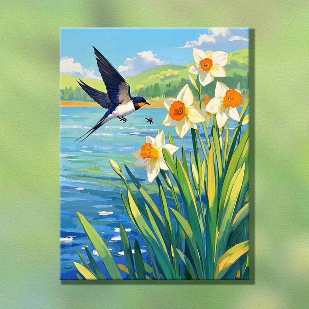Nature-Inspired Decorative Canvas Art Bowlift