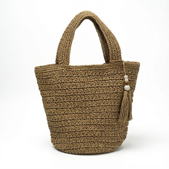 Basket bag with fine woven structure Bowlift