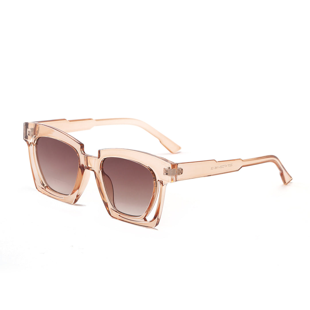 Ladies trendy geometric sunglasses with stylish square frame Bowlift