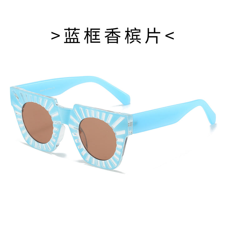 Ladies Fashion Sunglasses with Creative Geometric Frame Bowlift