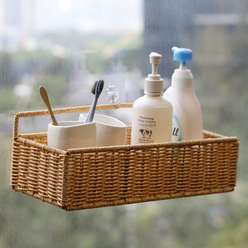 Unisex storage basket with practical carrying handle Bowlift
