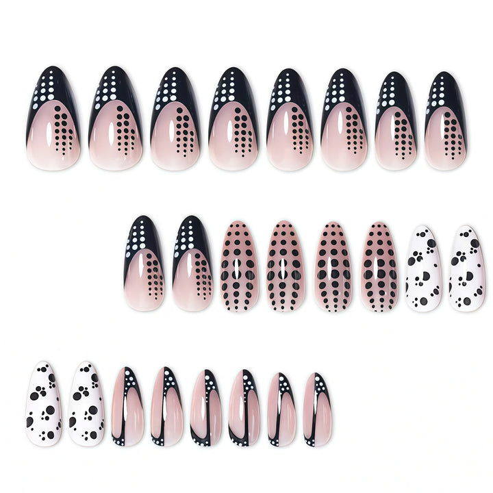 Elegant Abstract Pointed Nail Art Extensions Bowlift