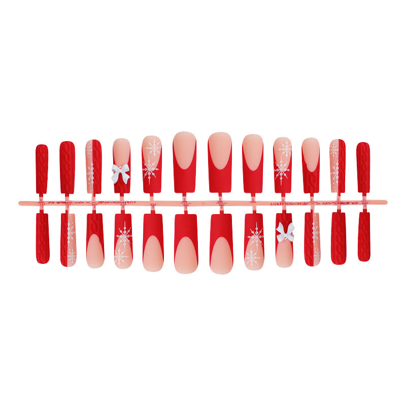 Themed Holiday Press-On Nail Set Bowlift