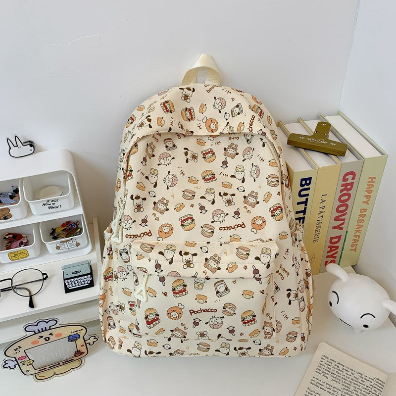 Adorable Cartoon Pattern Backpack
