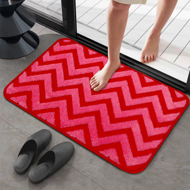 Chevron Pattern Anti-Slip Bath Mat Bowlift