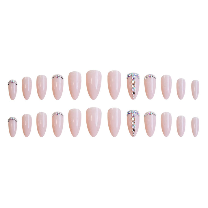 Nail set with elegant glitter accents Bowlift