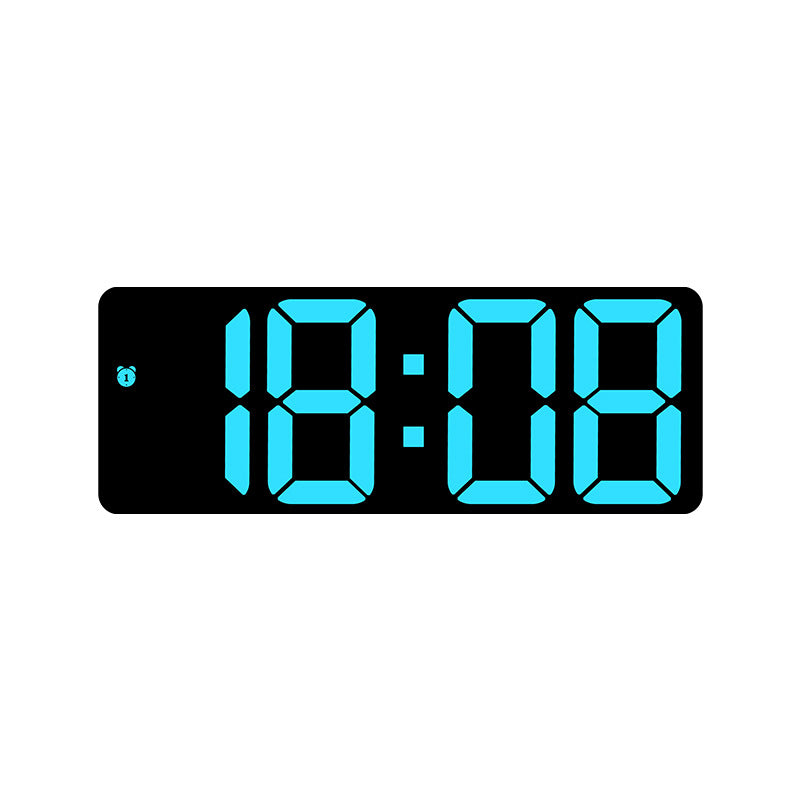 Digital LED clock with large display and colorful digits Bowlift