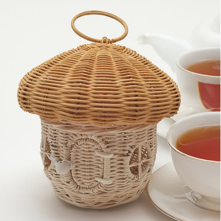 Playful storage basket with mushroom hat design Bowlift