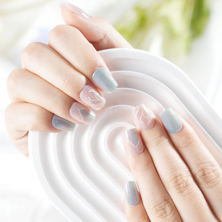 Artistic Gel Nail Design Bowlift