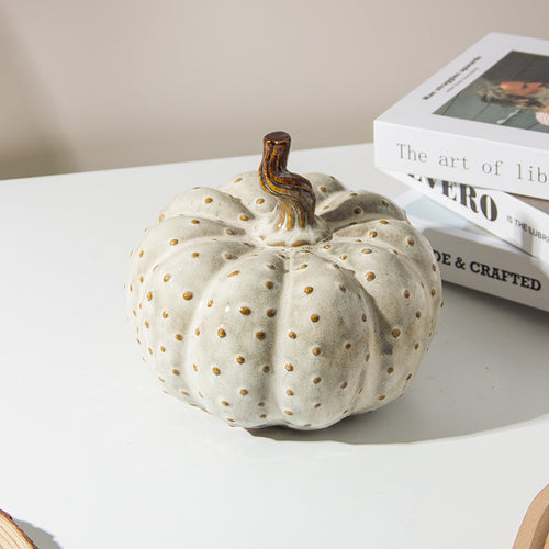 Decorative Ceramic Pumpkin Planter