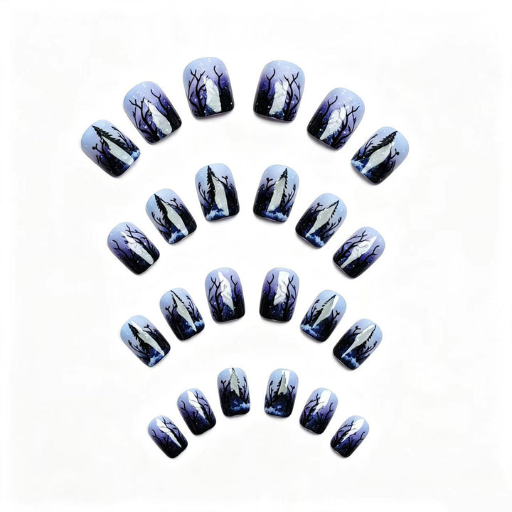 Forest Landscape Nail Art Bowlift