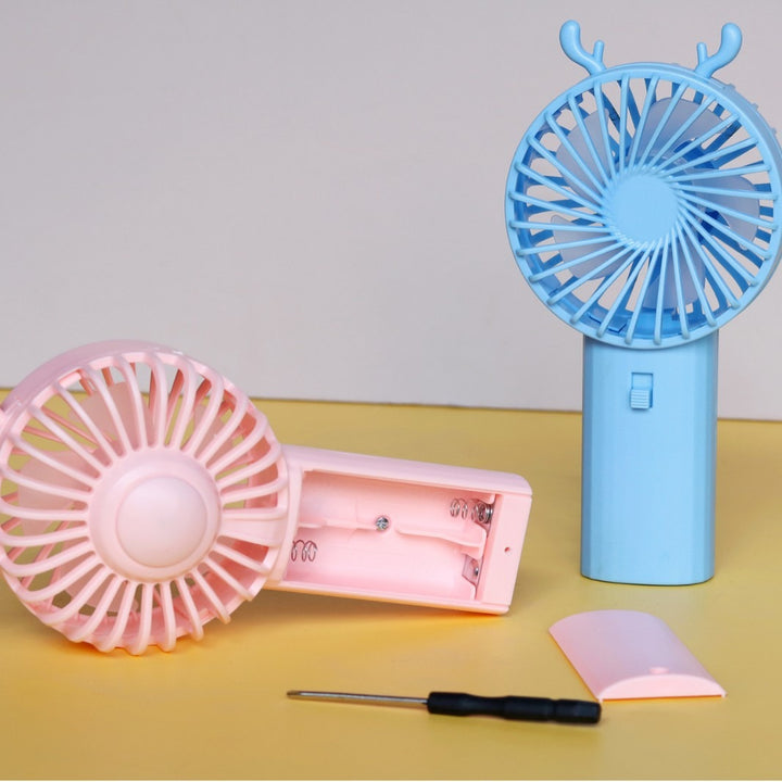 Unisex Portable Creative Animal Design Fan Bowlift
