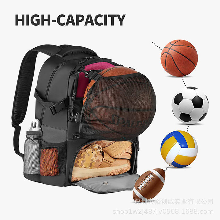 Multi-Compartment Sports Gear Backpack Bowlift