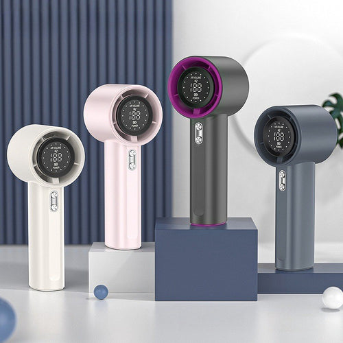 Unisex nan compact cordless high speed digital display hair dryer with adjustable speed and long lasting battery Bowlift