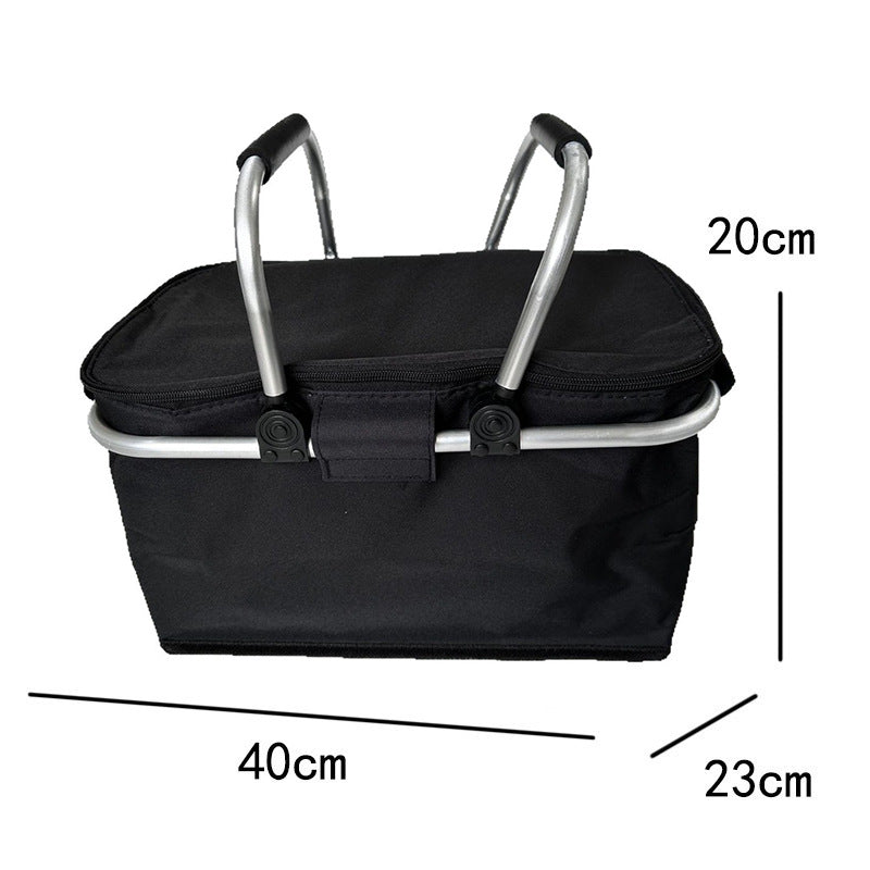 Cooler bag with sturdy aluminum frame and insulating inner lining Bowlift