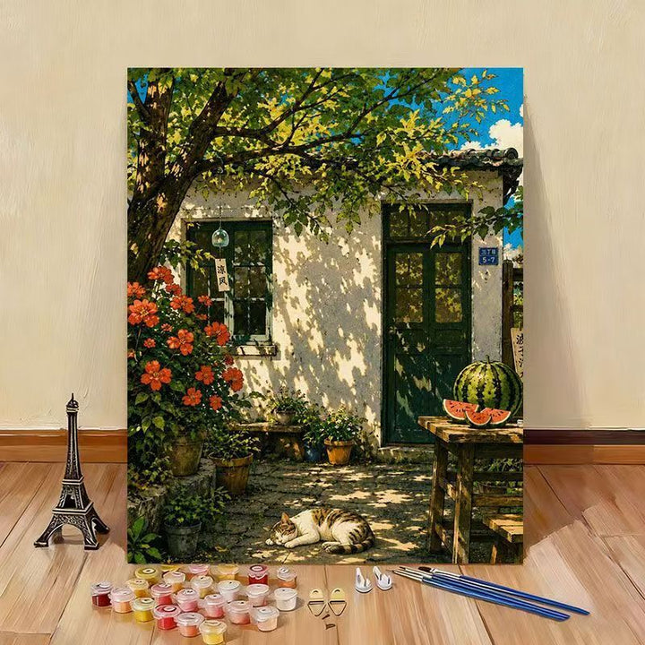 Scenic Garden Paint by Numbers Kit Bowlift