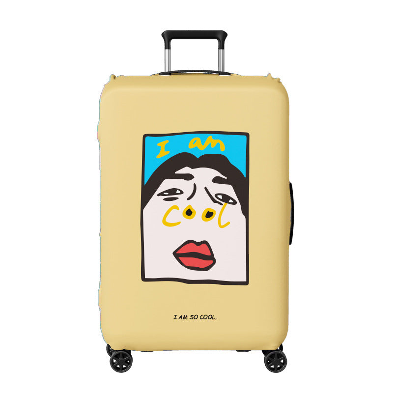 Women Suitcase Cover with Floral Patterns Bowlift