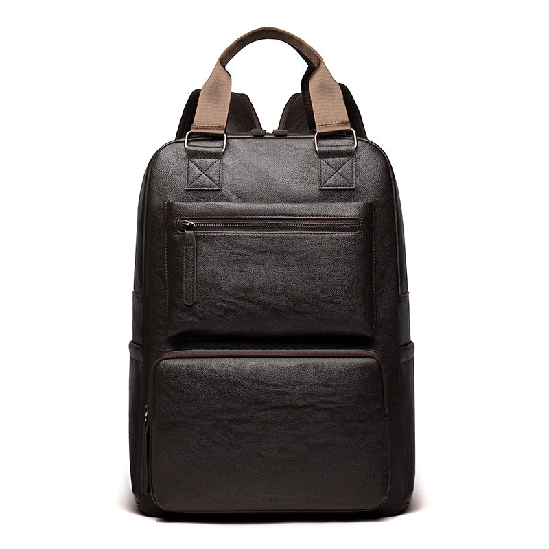 Premium Leather Laptop Backpack