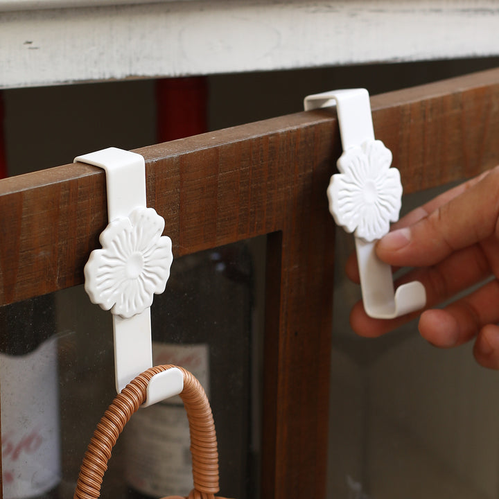 Unisex Wall Hooks with Floral Design Bowlift