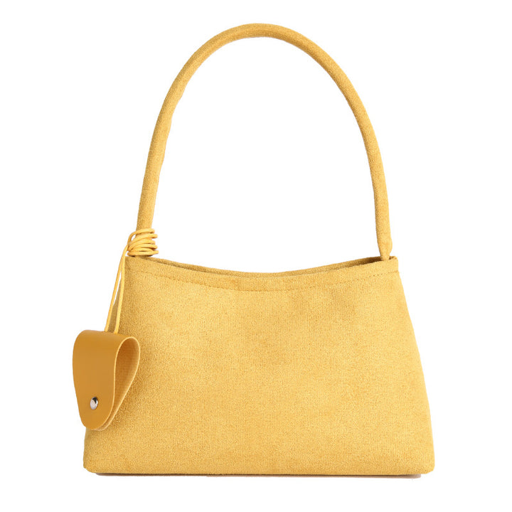 WoTextured Fabric Shoulder Bag Bowlift