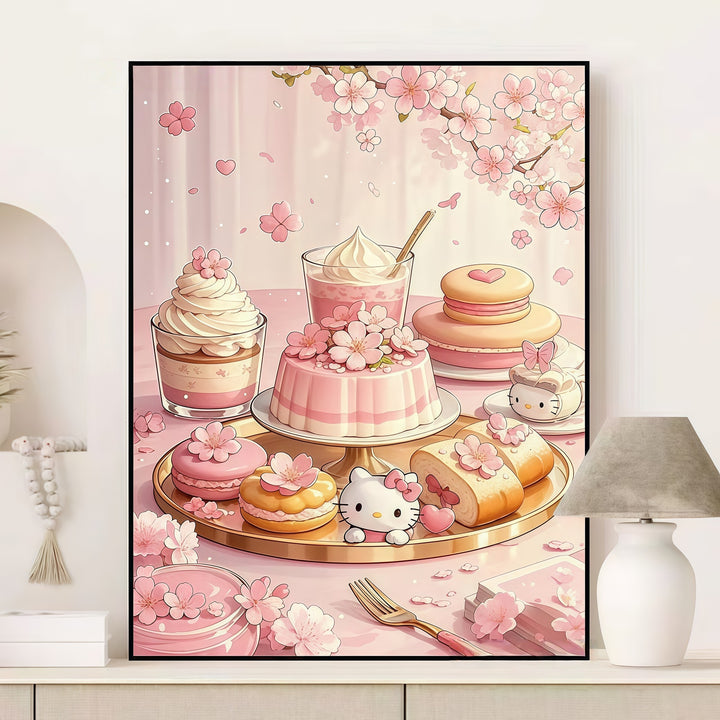 Fruity Dessert-Themed Canvas Art Print Bowlift