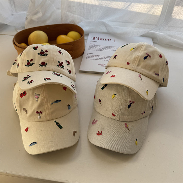 Women's Embroidered Casual Cap Bowlift