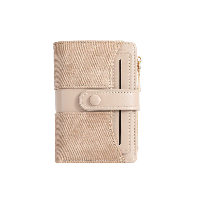 Textured Multi-Pocket Snap Closure Wallet Bowlift