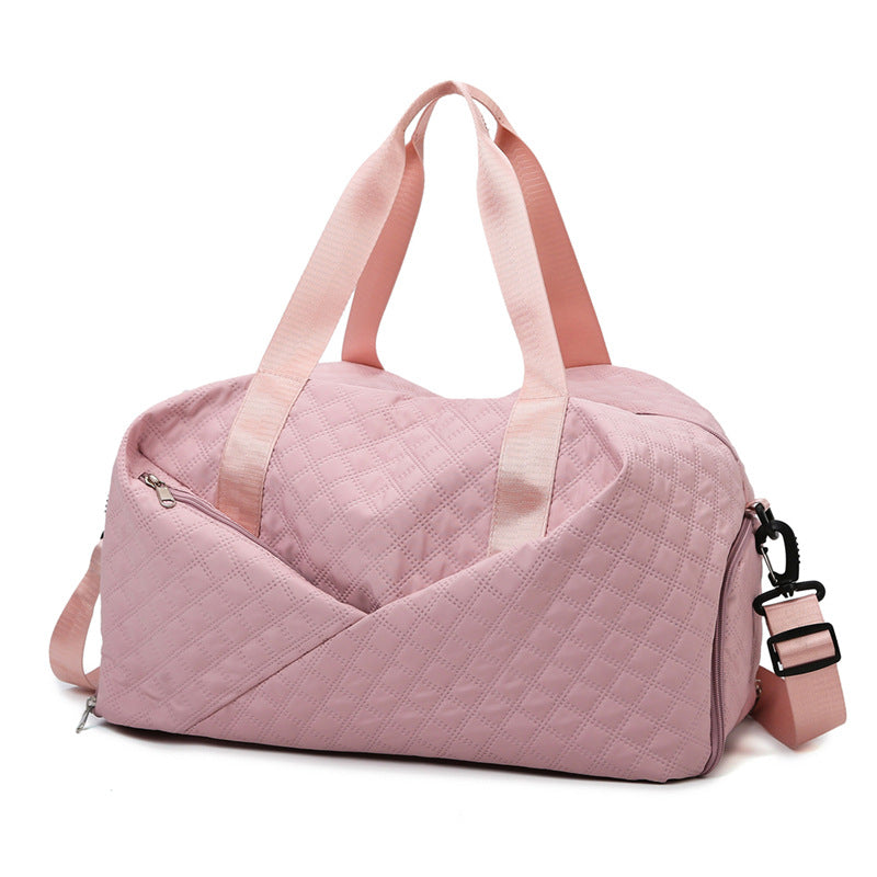 Quilted Weekender Duffel Bag