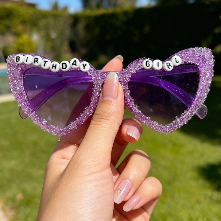 Heart-Shaped Celebration Sunglasses Bowlift
