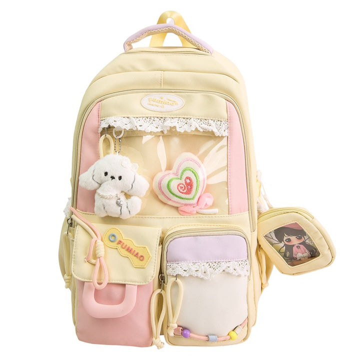 Playful Multi-Pocket Travel Backpack
