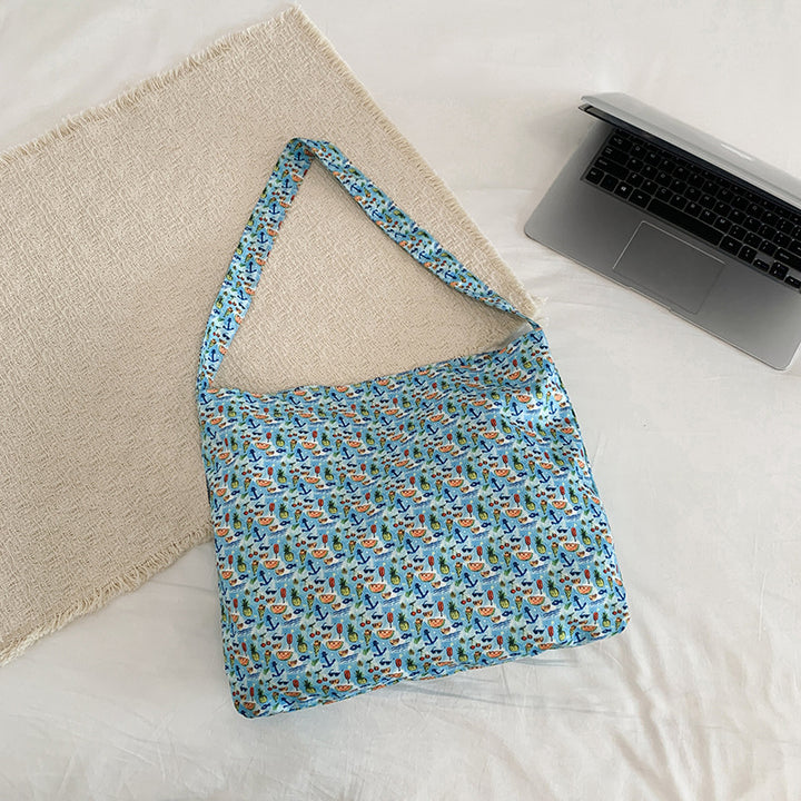 WoFloral Print Hobo Handbag Bowlift