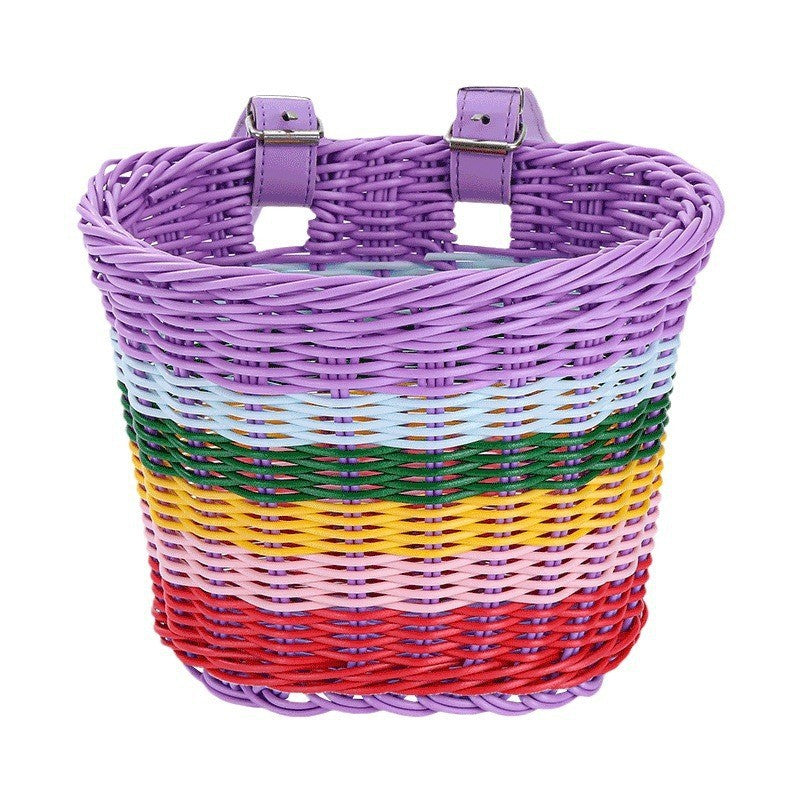 Multi-Color Handwoven Storage Basket Bowlift