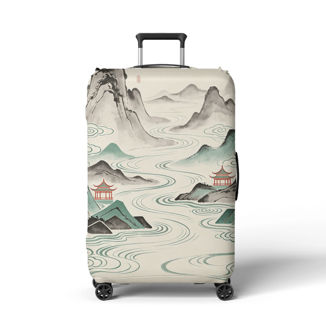 Women Hard Shell Suitcase in Elegant Bamboo Design Bowlift