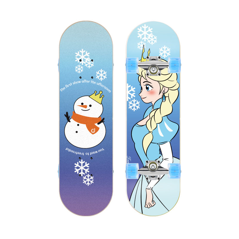 Unicorn-Themed Beginner Skateboard Bowlift