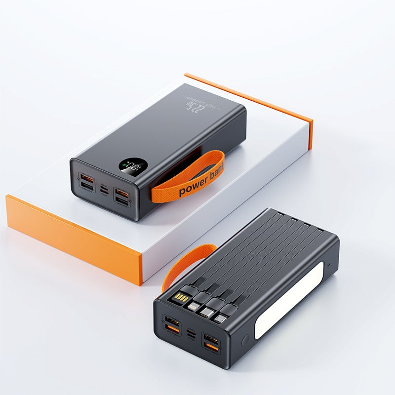 Portable power bank with LED lighting and digital power display Bowlift