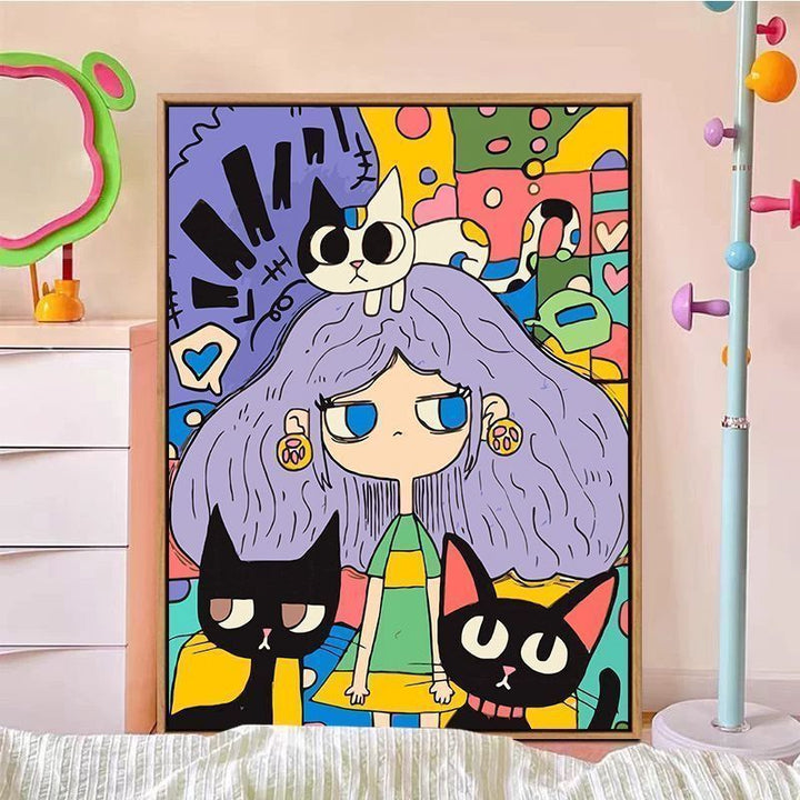 Colorful Abstract Canvas Art Bowlift